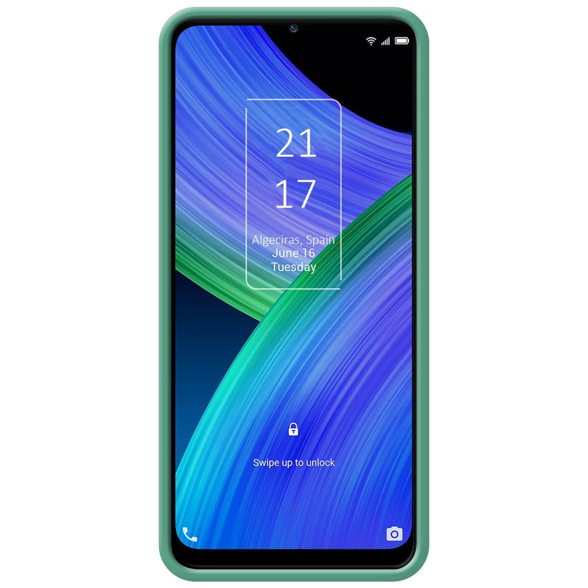 Funda Silicona Líquida Ultra Suave para TCL 20 R 5G color Verde
