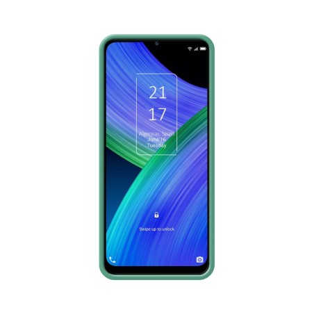 Funda Silicona Líquida Ultra Suave para TCL 20 R 5G color Verde