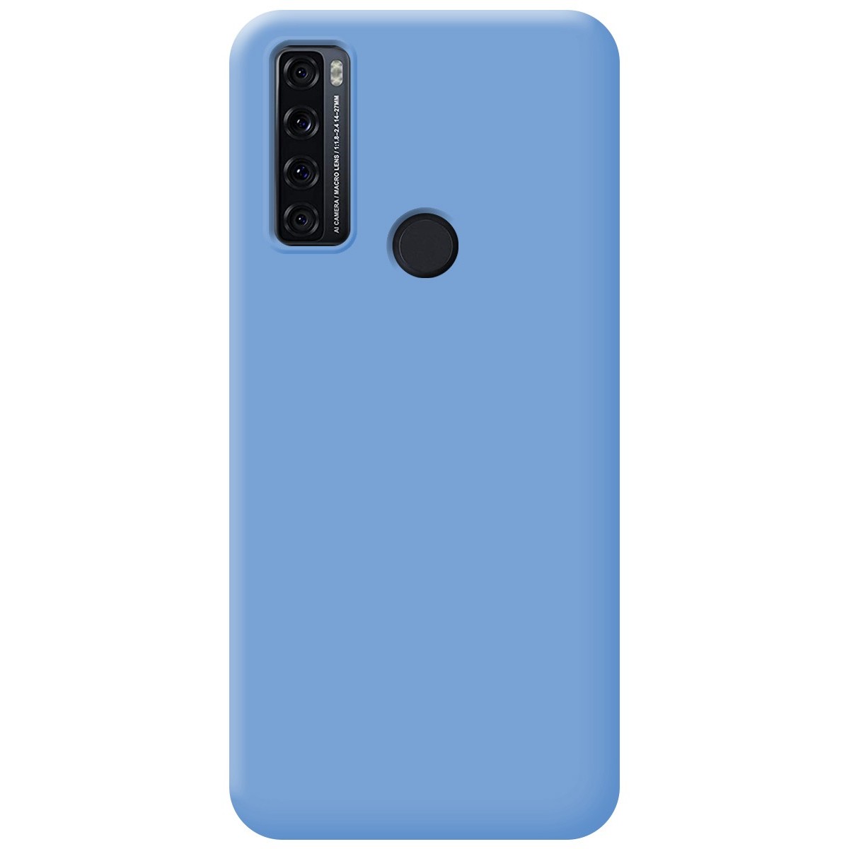Funda Silicona Líquida Ultra Suave para TCL 20 SE color Azul