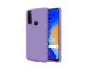 Funda Silicona Líquida Ultra Suave para TCL 20 SE color Morada