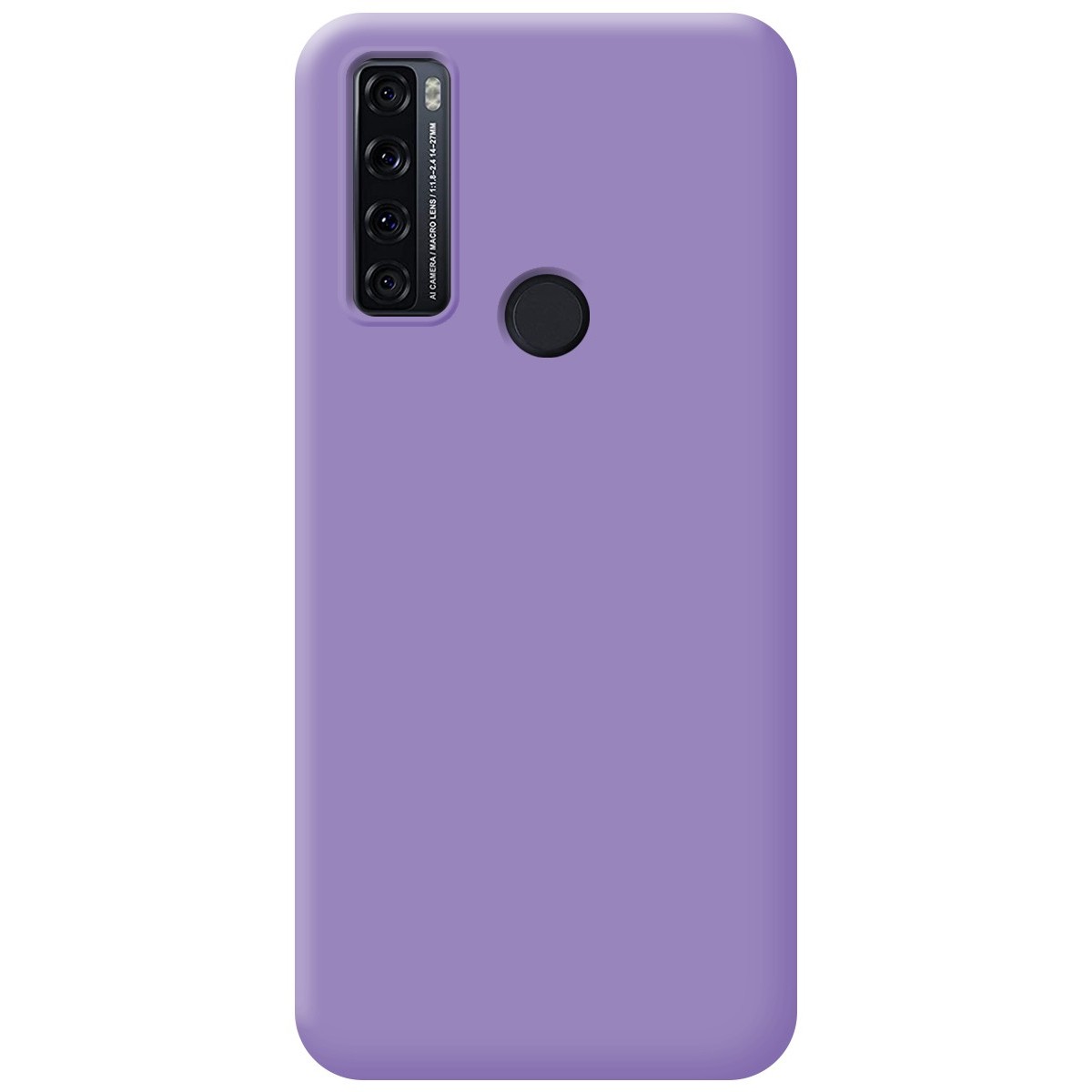 Funda Silicona Líquida Ultra Suave para TCL 20 SE color Morada