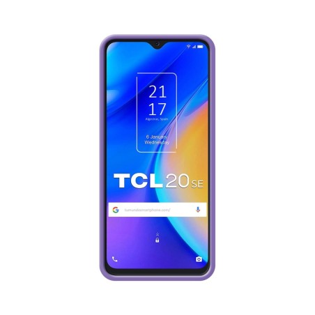 Funda Silicona Líquida Ultra Suave para TCL 20 SE color Morada
