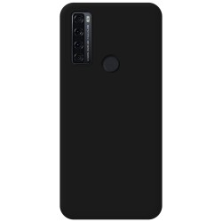 Funda Silicona Líquida Ultra Suave para TCL 20 SE color Negra 2
