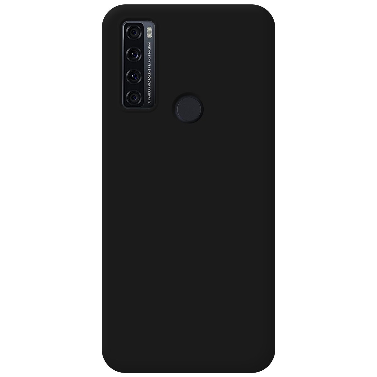 Funda Silicona Líquida Ultra Suave para TCL 20 SE color Negra