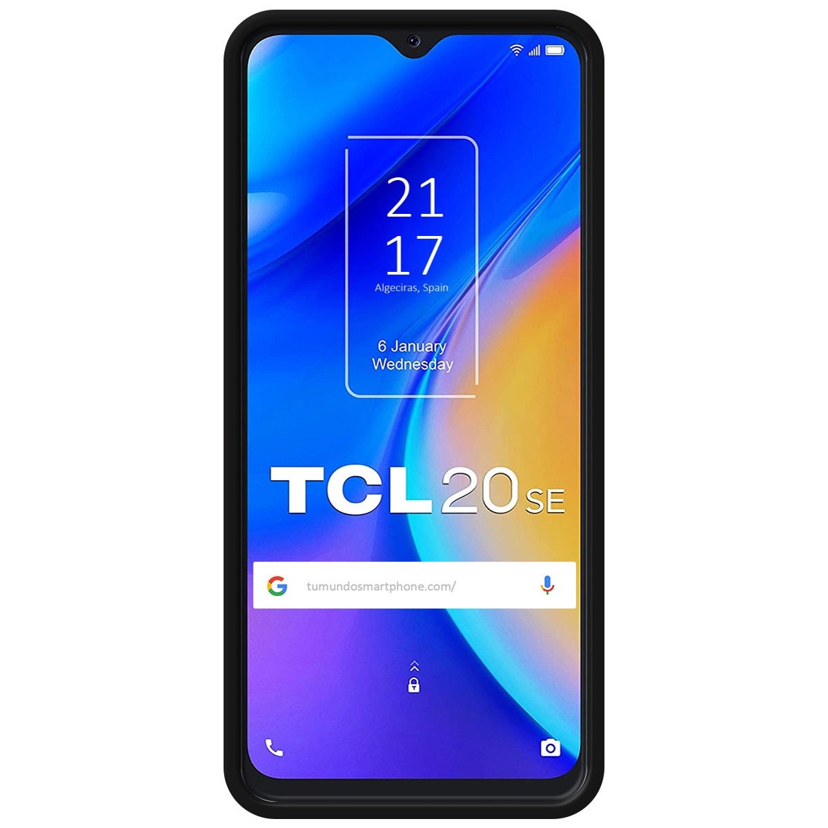 Funda Silicona Líquida Ultra Suave para TCL 20 SE color Negra