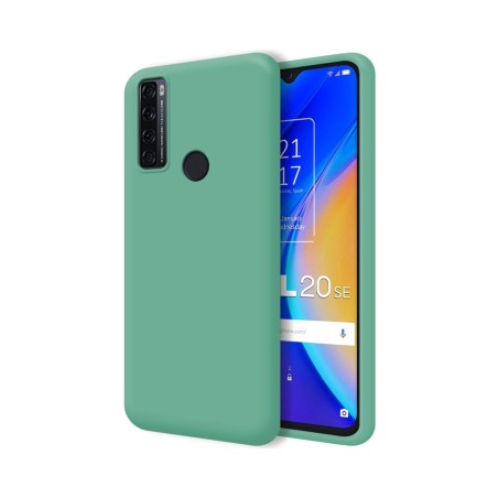 Funda Silicona Líquida Ultra Suave para TCL 20 SE color Verde