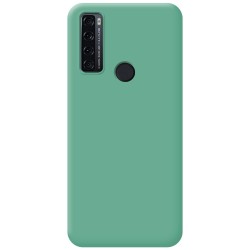 Funda Silicona Líquida Ultra Suave para TCL 20 SE color Verde 2