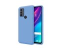 Funda Silicona Líquida Ultra Suave para TCL 30 SE / 30E / 306 color Azul
