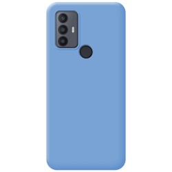 Funda Silicona Líquida Ultra Suave para TCL 30 SE / 30E / 306 color Azul 2
