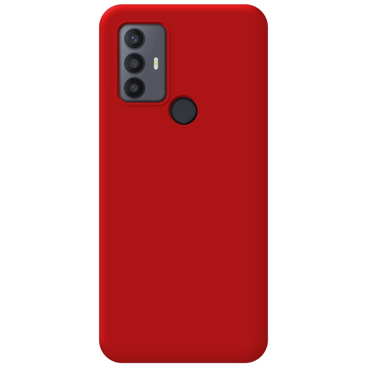 Funda Silicona Líquida Ultra Suave para TCL 30 SE / 30E / 306 color Roja