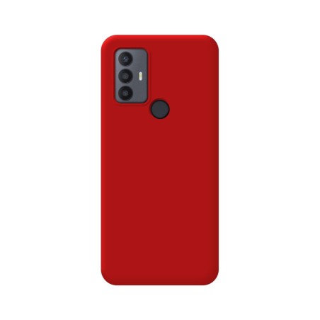 Funda Silicona Líquida Ultra Suave para TCL 30 SE / 30E / 306 color Roja