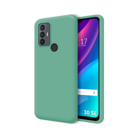 Funda Silicona Líquida Ultra Suave para TCL 30 SE / 30E / 306 color Verde