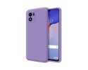 Funda Silicona Líquida Ultra Suave para Vivo Y01 color Morada