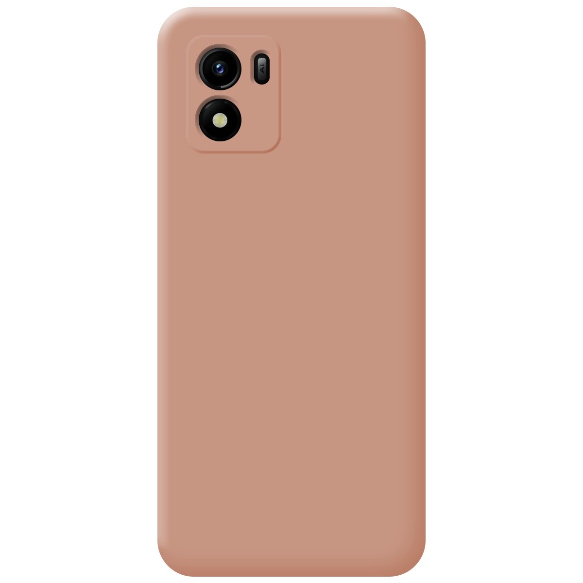 Funda Silicona Líquida Ultra Suave para Vivo Y01 color Rosa