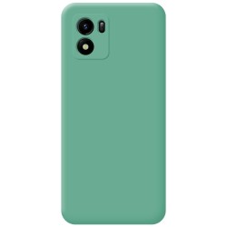 Funda Silicona Líquida Ultra Suave para Vivo Y01 color Verde 2