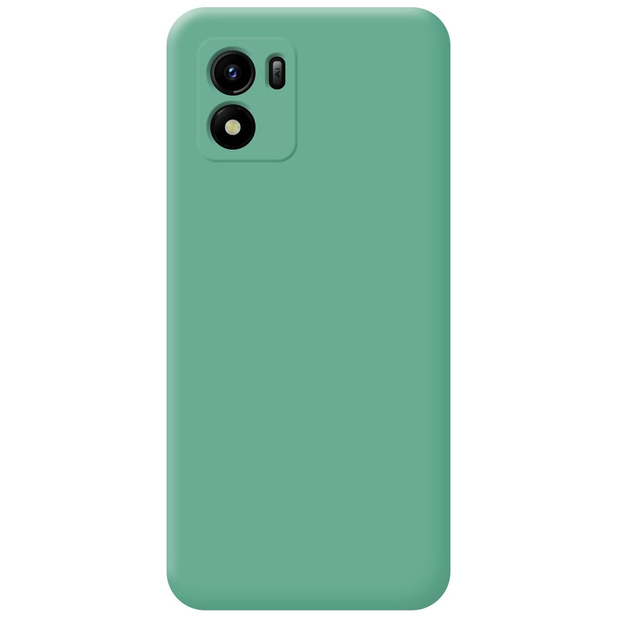 Funda Silicona Líquida Ultra Suave para Vivo Y01 color Verde
