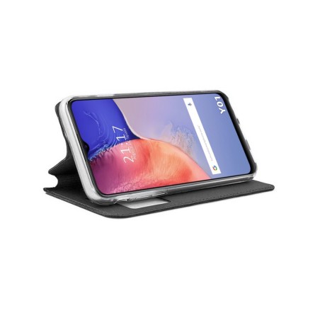 Funda Libro Soporte con Ventana para Vivo Y01 color Negra