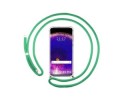 Funda Colgante Transparente para Oppo Find X5 Pro 5G con Cordon Verde Agua