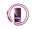 Funda Colgante Transparente para Xiaomi 12 Pro 5G con Cordon Rosa Fucsia