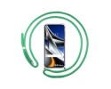 Funda Colgante Transparente para Xiaomi POCO X4 Pro 5G con Cordon Verde Agua