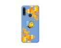 Funda Silicona Líquida Azul para Alcatel 1SE 2020 diseño Abeja Dibujos
