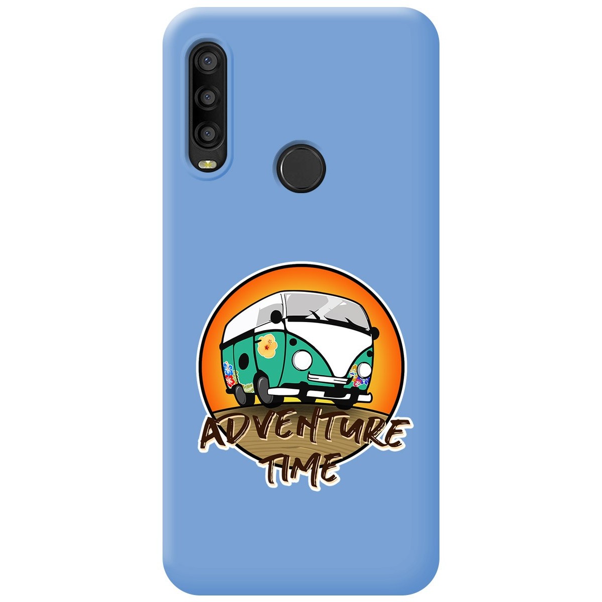 Funda Silicona Líquida Azul para Alcatel 1SE 2020 diseño Adventure Time Dibujos