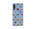 Funda Silicona Líquida Azul para Alcatel 1SE 2020 diseño Catrina Dibujos