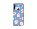 Funda Silicona Líquida Azul para Alcatel 1SE 2020 diseño Cerdos Dibujos
