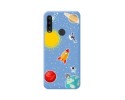 Funda Silicona Líquida Azul para Alcatel 1SE 2020 diseño Espacio Dibujos