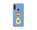 Funda Silicona Líquida Azul para Alcatel 1SE 2020 diseño Vegan Life Dibujos