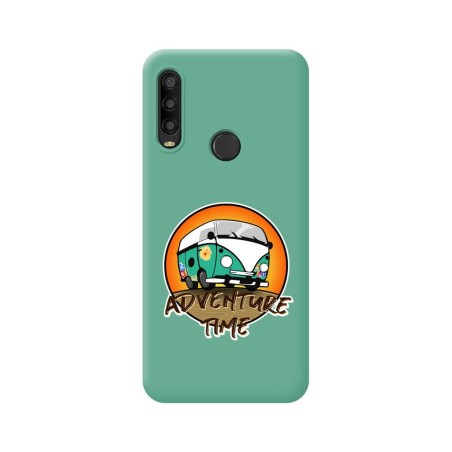 Funda Silicona Líquida Verde para Alcatel 1SE 2020 diseño Adventure Time Dibujos