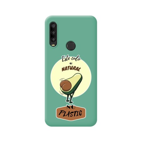 Funda Silicona Líquida Verde para Alcatel 1SE 2020 diseño Culo Natural Dibujos