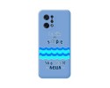 Funda Silicona Líquida Azul para Oppo Find X5 5G diseño Agua Dibujos