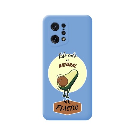 Funda Silicona Líquida Azul para Oppo Find X5 5G diseño Culo Natural Dibujos