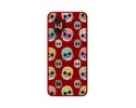 Funda Silicona Líquida Roja para Oppo Find X5 5G diseño Catrina Dibujos