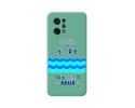 Funda Silicona Líquida Verde para Oppo Find X5 5G diseño Agua Dibujos
