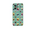 Funda Silicona Líquida Verde para Oppo Find X5 5G diseño Catrina Dibujos