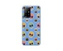 Funda Silicona Líquida Azul para Oppo A94 5G diseño Catrina Dibujos