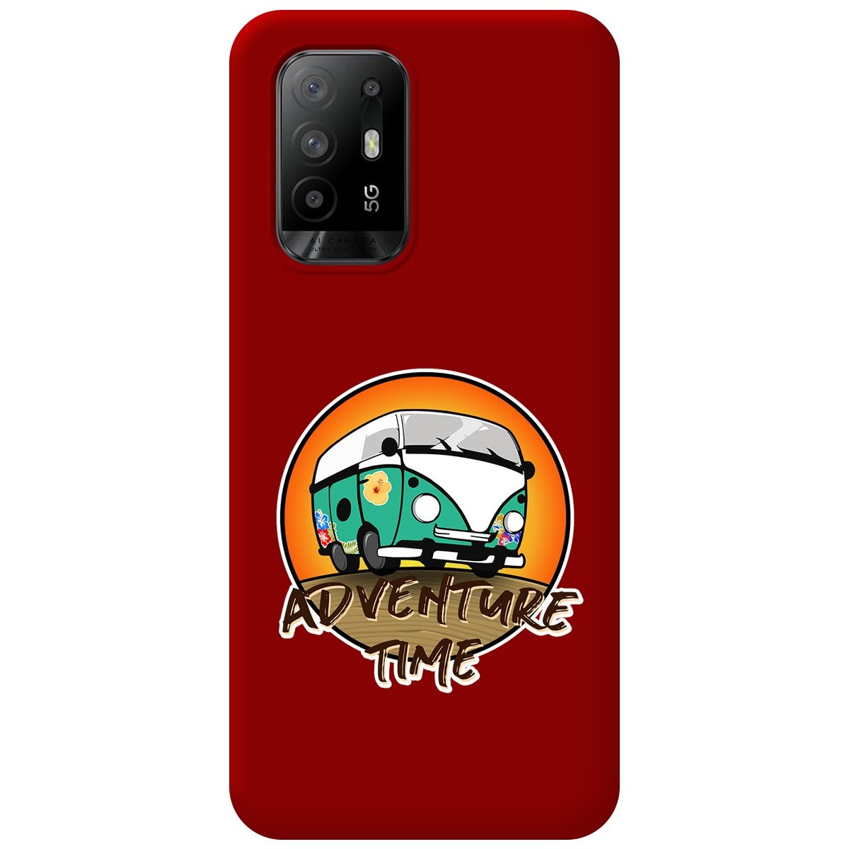 Funda Silicona Líquida Roja para Oppo A94 5G diseño Adventure Time Dibujos