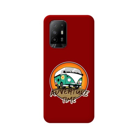Funda Silicona Líquida Roja para Oppo A94 5G diseño Adventure Time Dibujos
