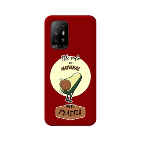 Funda Silicona Líquida Roja para Oppo A94 5G diseño Culo Natural Dibujos