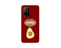 Funda Silicona Líquida Roja para Oppo A94 5G diseño Vegan Life Dibujos
