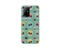 Funda Silicona Líquida Verde para Oppo A94 5G diseño Catrina Dibujos