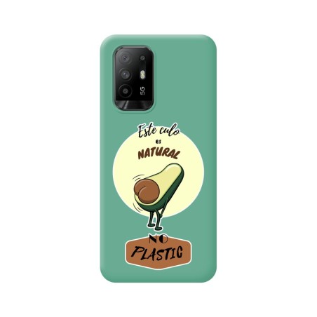 Funda Silicona Líquida Verde para Oppo A94 5G diseño Culo Natural Dibujos