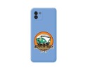 Funda Silicona Líquida Azul para Samsung Galaxy A03 diseño Adventure Time Dibujos