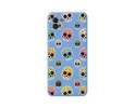 Funda Silicona Líquida Azul para Samsung Galaxy A03 diseño Catrina Dibujos