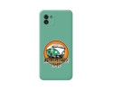 Funda Silicona Líquida Verde para Samsung Galaxy A03 diseño Adventure Time Dibujos