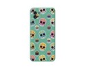 Funda Silicona Líquida Verde para Samsung Galaxy A03 diseño Catrina Dibujos