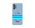 Funda Silicona Líquida Azul para Samsung Galaxy A13 4G diseño Agua Dibujos
