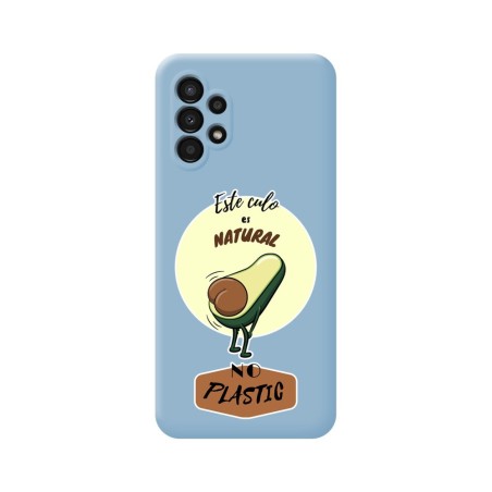 Funda Silicona Líquida Azul para Samsung Galaxy A13 4G diseño Culo Natural Dibujos